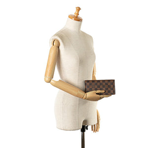 Louis Vuitton Damier Portefolio Sarah Long Wallet N61734 Brown PVC Leather  Louis Vuitton Long Wallet