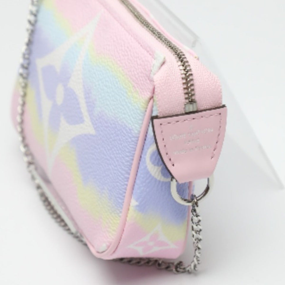 Louis Vuitton Mini Pochette Accessoires  Canvas Clutch Bag