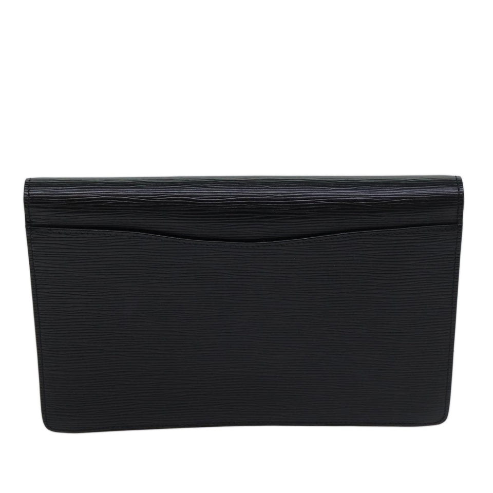 Louis Vuitton Epi Montaigne 27 Clutch Bag Black