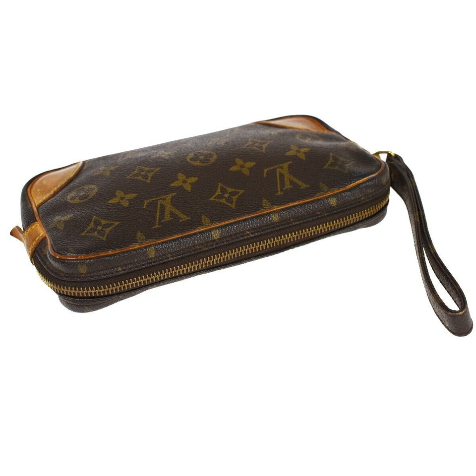 Louis Vuitton Marly Dragonne  Canvas Clutch Bag