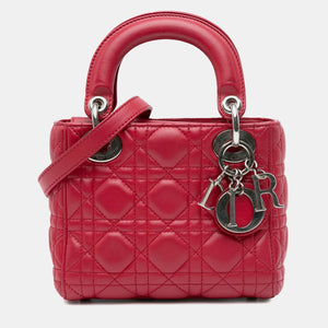 Mini Lambskin Cannage Lady Dior