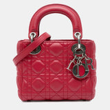 Mini Lambskin Cannage Lady Dior