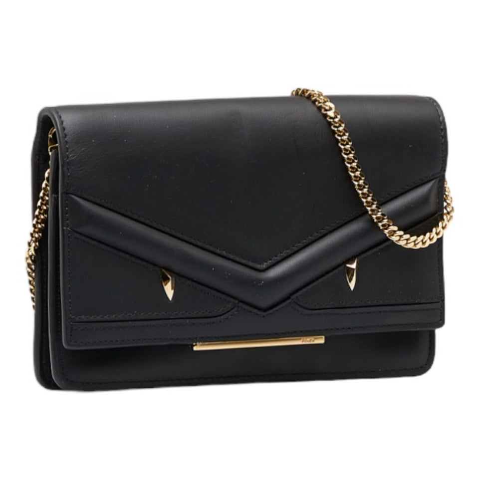 Fendi Peekaboo  Leather Clutch Bag Handbag Tote Bag (Pre-Owned)