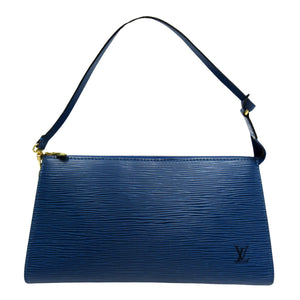 Louis Vuitton Pochette Accessoire  Leather Clutch Bag