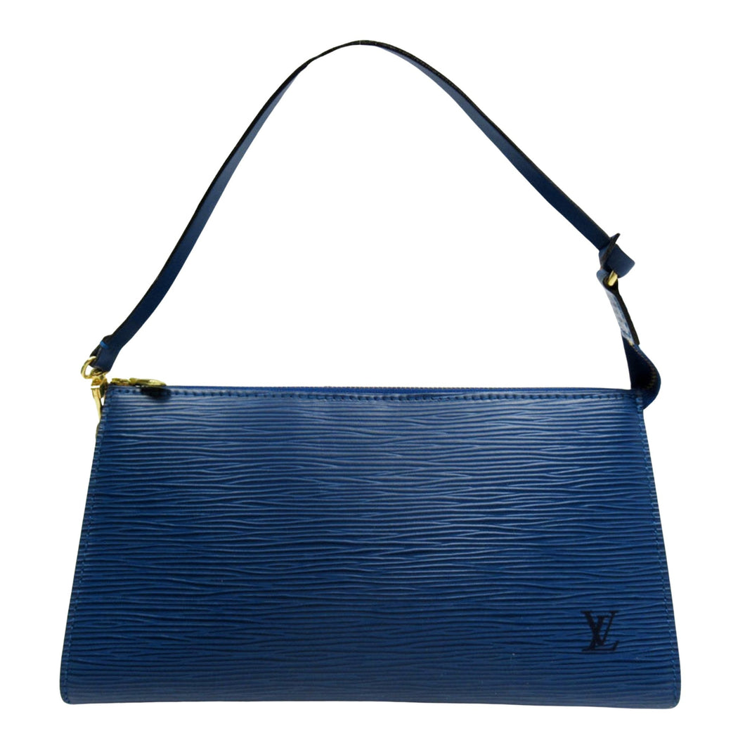 Louis Vuitton Pochette Accessoire  Leather Clutch Bag