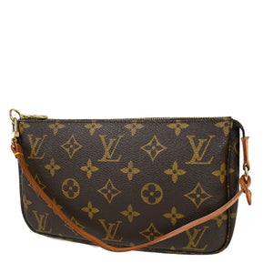 Louis Vuitton Pochette Accessoires  Canvas Clutch Bag