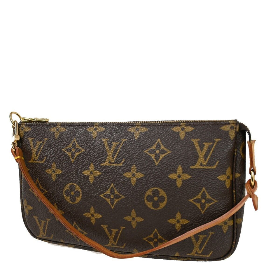 Louis Vuitton Pochette Accessoires  Canvas Clutch Bag