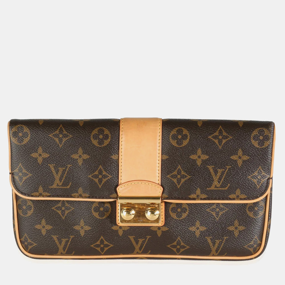 x Sofia Coppola Monogram Canvas Slim Clutch Bag