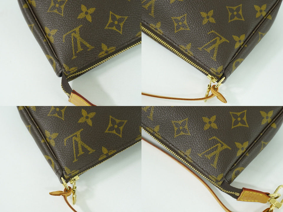 Louis Vuitton Pochette Accessoire  Canvas Clutch Bag
