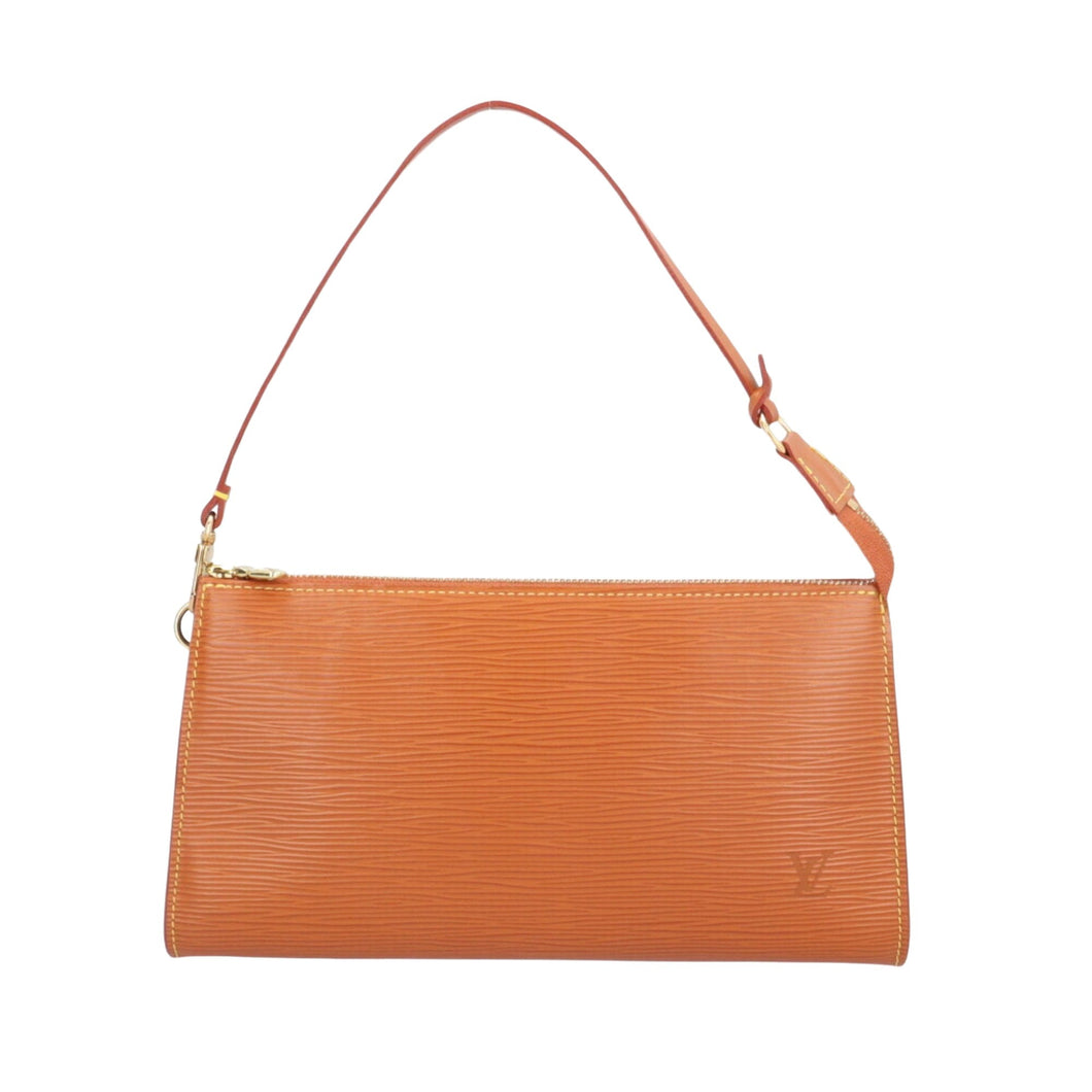 Louis Vuitton Pochette Accessoire  Leather Clutch Bag