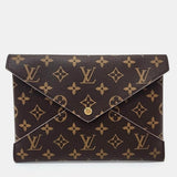 Brown Monogram Canvas Kirigami Clutch Bag