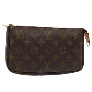 Louis Vuitton Pochette Accessoire  Canvas Clutch Bag