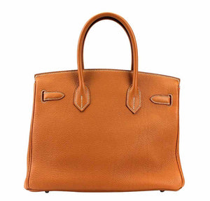 Hermes Birkin 30 Gold Bag Togo Leather
