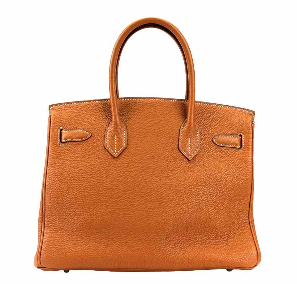 Hermes Birkin 30 Gold Bag Togo Leather