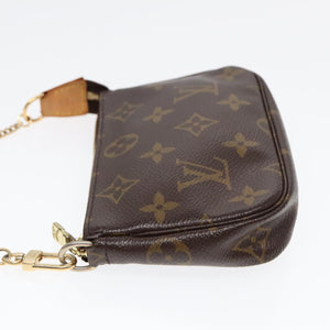 Louis Vuitton Mini Pochette Accessoires  Canvas Clutch Bag
