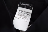 Chanel Black Silk Long Sleeve Mesh Blouse SZ 36