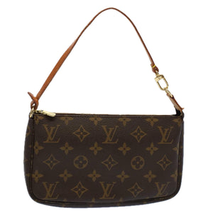 Louis Vuitton Pochette Accessoire  Canvas Clutch Bag