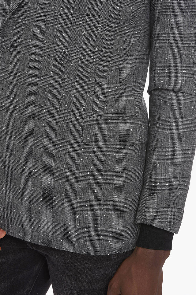 Dior District Check Double Breasted Blazer