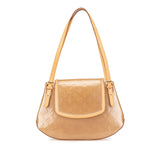 Tan Louis Vuitton Monogram Vernis Biscayne Bay GM Shoulder Bag