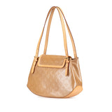 Tan Louis Vuitton Monogram Vernis Biscayne Bay GM Shoulder Bag