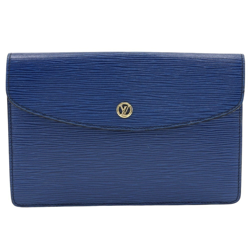 Louis Vuitton Montaigne  Leather Clutch Bag
