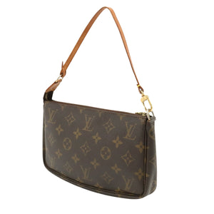 Louis Vuitton Pochette Accessoire  Canvas Clutch Bag