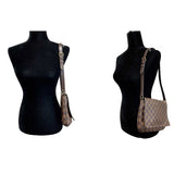LOUIS VUITTON Musette Tango Damier Ebene Canvas Shoulder Bag