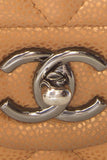 Chanel Gold Pearly JUmbo Caviar Double Flap  Handbag
