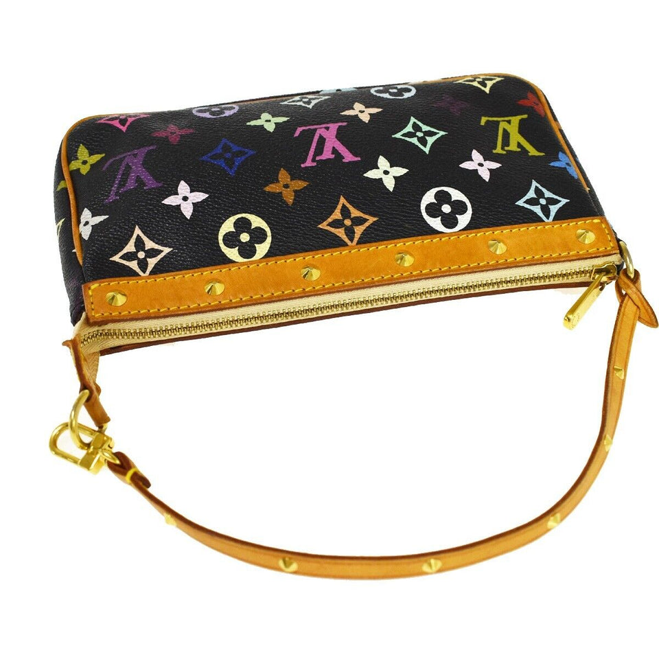 Louis Vuitton Pochette Accessoires  Canvas Clutch Bag