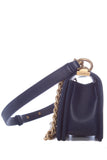 Chanel Infinity Boy Flap Quilted Calfskin Navy Small Handbag