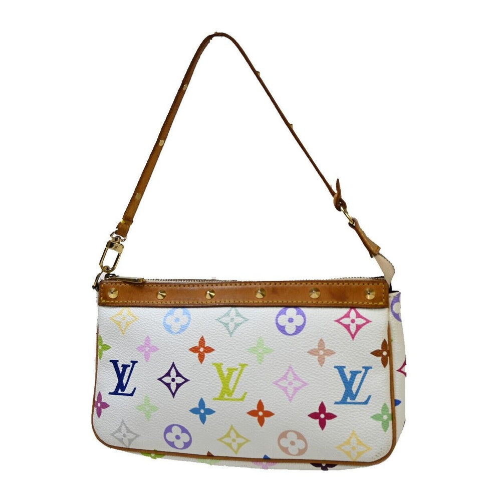 Louis Vuitton Pochette Accessoires  Canvas Clutch Bag