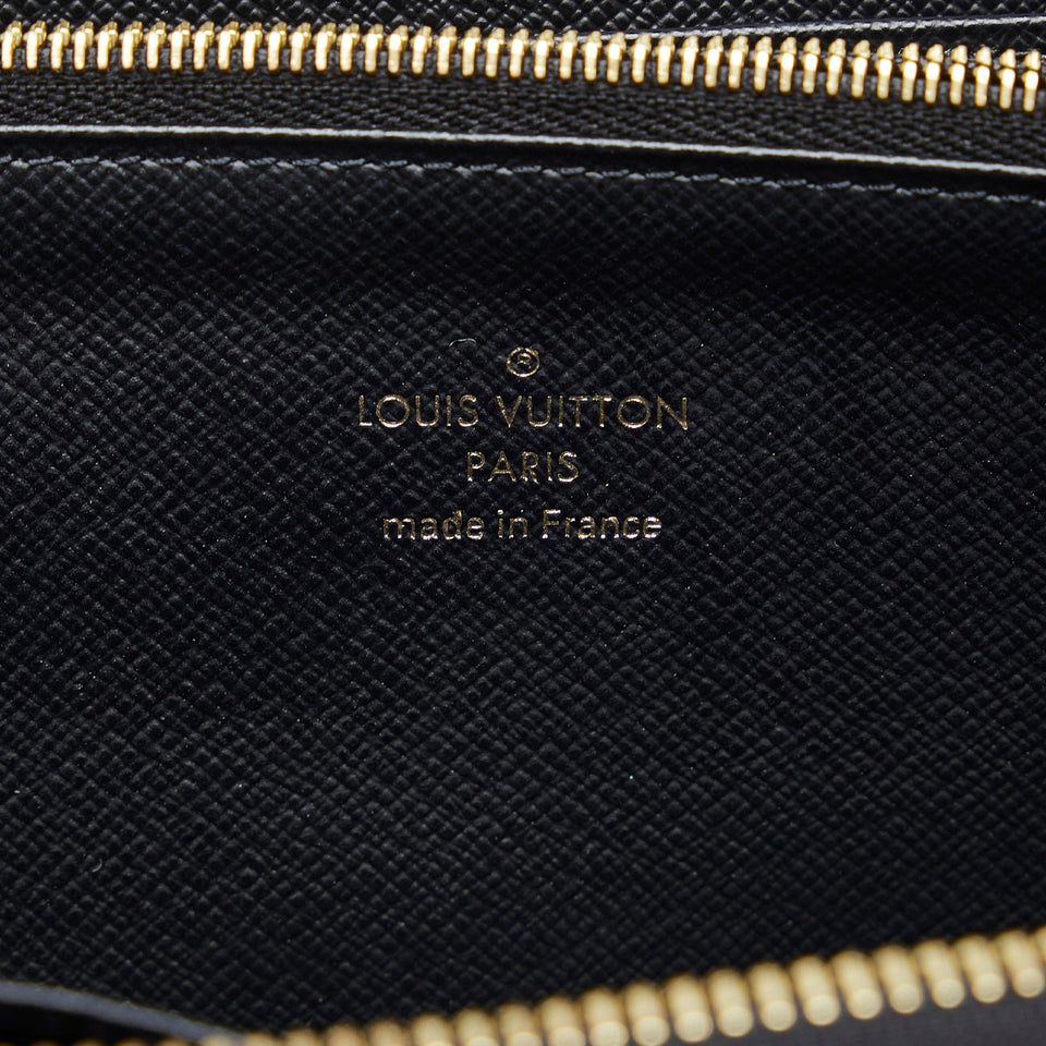 Brown Louis Vuitton Monogram Reverse Zippy Wallet Shades