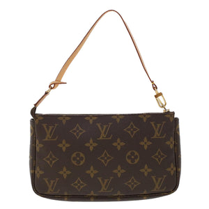 Louis Vuitton Pochette Accessoire  Canvas Clutch Bag