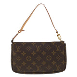 Louis Vuitton Pochette Accessoire  Canvas Clutch Bag