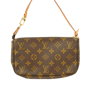 Louis Vuitton Pochette Accessoire  Canvas Clutch Bag