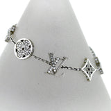 LOUIS VUITTON 18K White Gold 1.40ctw Diamond Idylle Blossom Bracelet