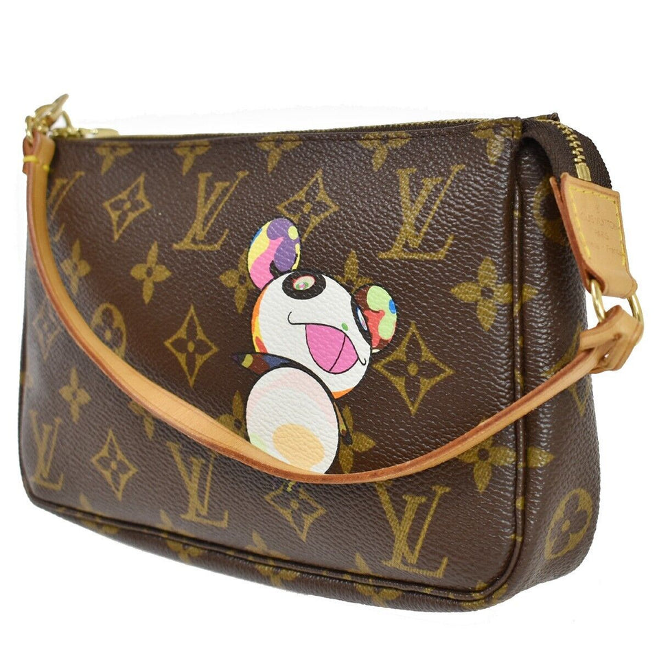 Louis Vuitton Pochette Accessoires  Canvas Clutch Bag