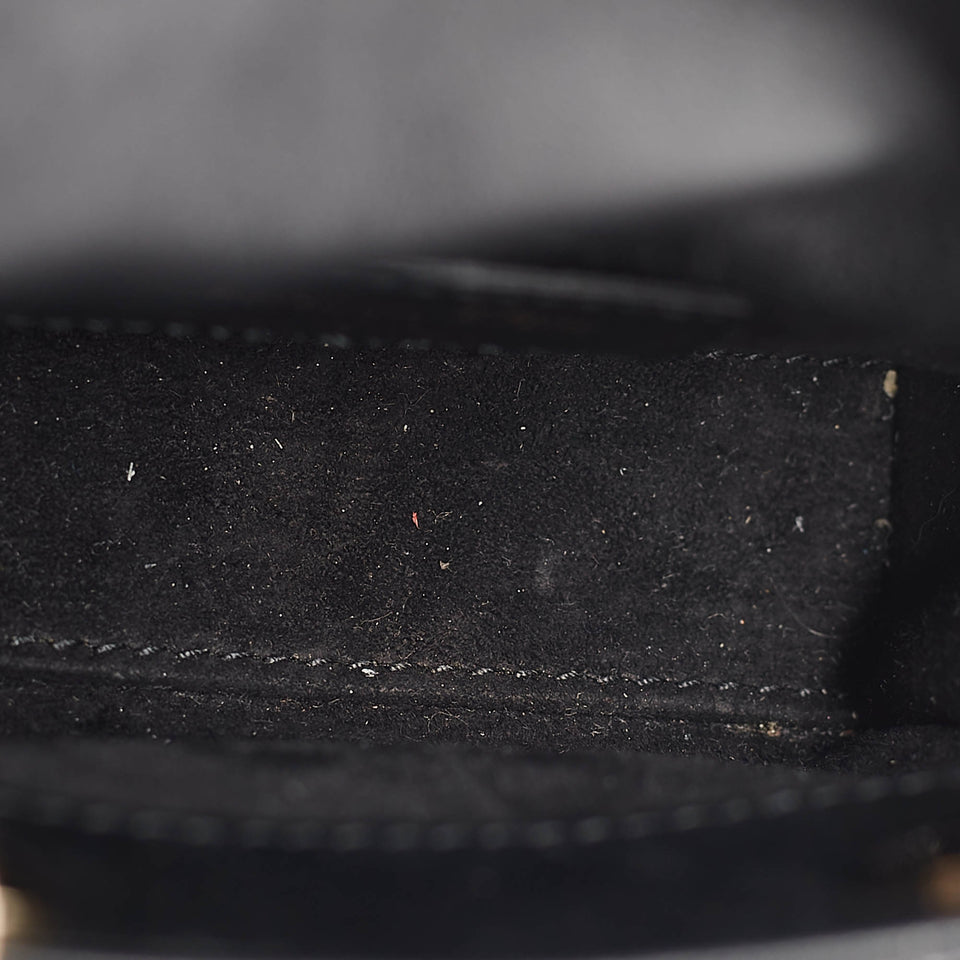Dior Black Cannage Leather Micro Lady Dior Tote