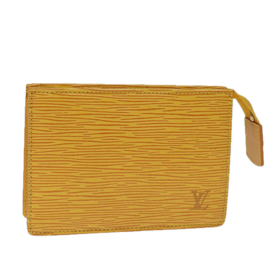 Louis Vuitton Pochette Voyage  Leather Clutch Bag