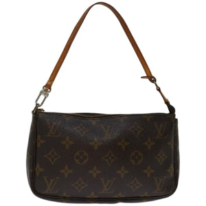 Louis Vuitton Pochette Accessoire  Canvas Clutch Bag