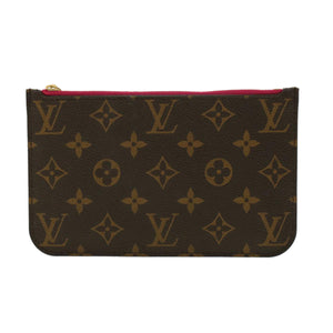 Louis Vuitton Pochette Neverfull  Canvas Clutch Bag