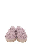 Chanel Blush Camellia Detail Espadrille SZ 41