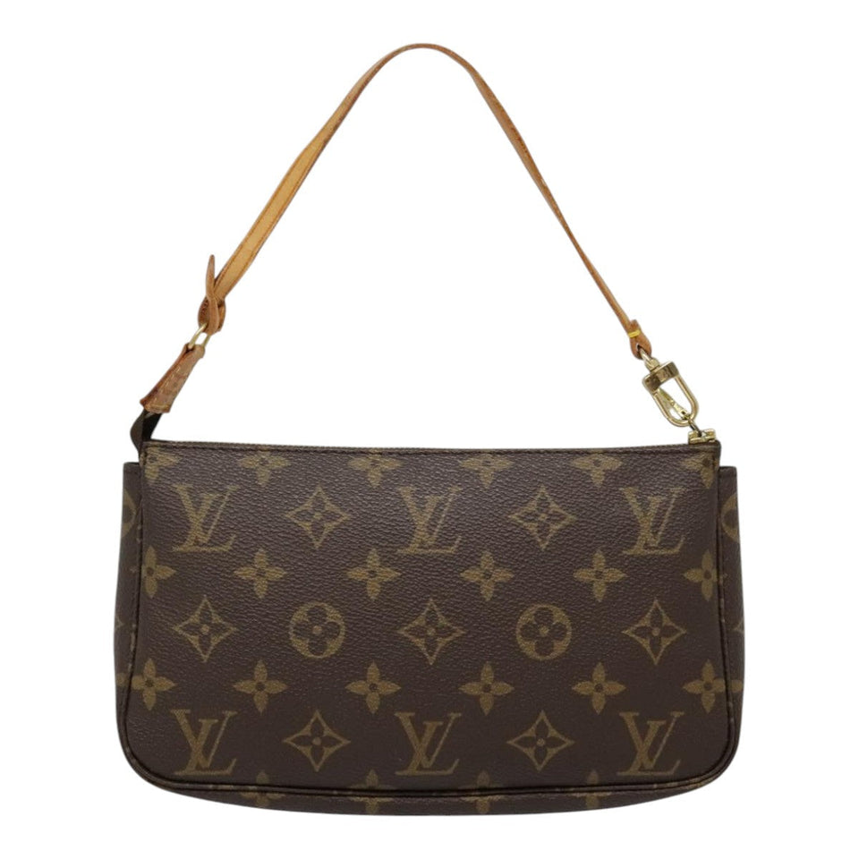 Louis Vuitton Pochette Accessoire  Canvas Clutch Bag