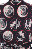 CHANEL Coco Print 2007 Spring Runway Unisex Silk Robe