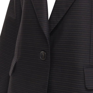 Christian Dior wool silk horizontal pinstripe blazer jacket
