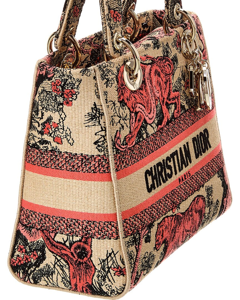 Dior Lady D-Lite Medium Canvas Tote