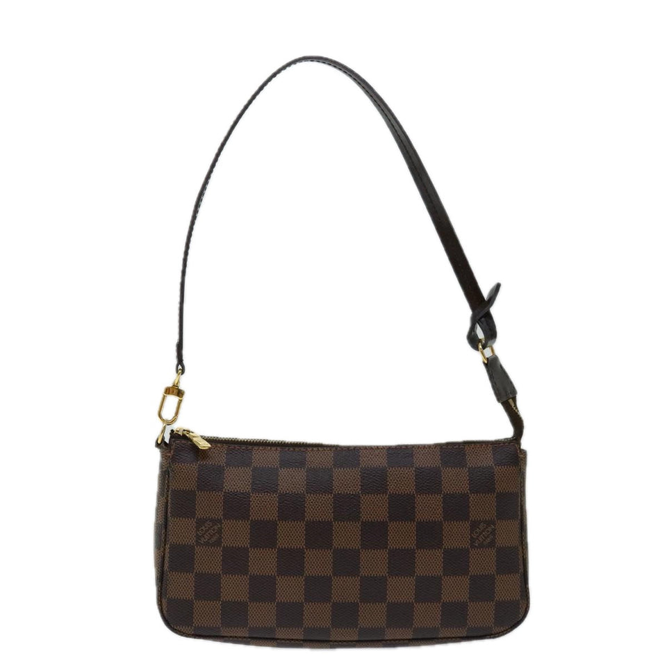 Louis Vuitton Pochette Accessoire  Canvas Clutch Bag