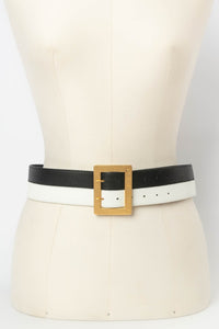 Ceinture en cuir bicolore Chanel