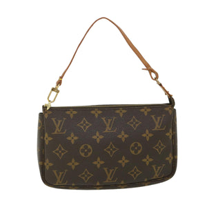Louis Vuitton Pochette Accessoire  Canvas Clutch Bag