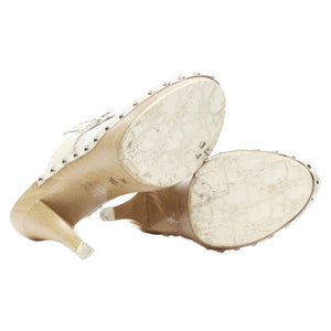Christian Dior  Trottr Blossom monogram wooden clog